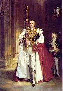 John Singer Sargent carrying the Sword of State at the coronation of Edward VII of the United Kingdom oil painting